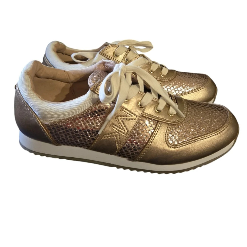 Michael Kors Osaka Rose Gold Sneakers NWOB - Picture 6 of 17